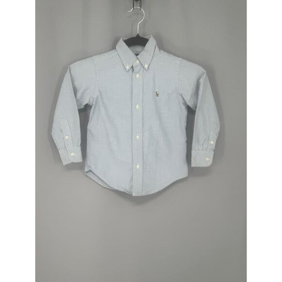 Ralph Lauren Other - Ralph Lauren Shirt Boys 3T Blue Oxford Button Down Long Sleeve Cotton Logo